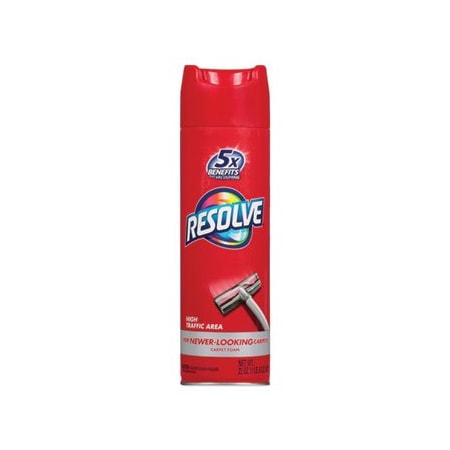 Reckitt Benckiser RESOLVE, Foam Carpet Cleaner, Foam, 22 Oz, Aerosol Can 00706